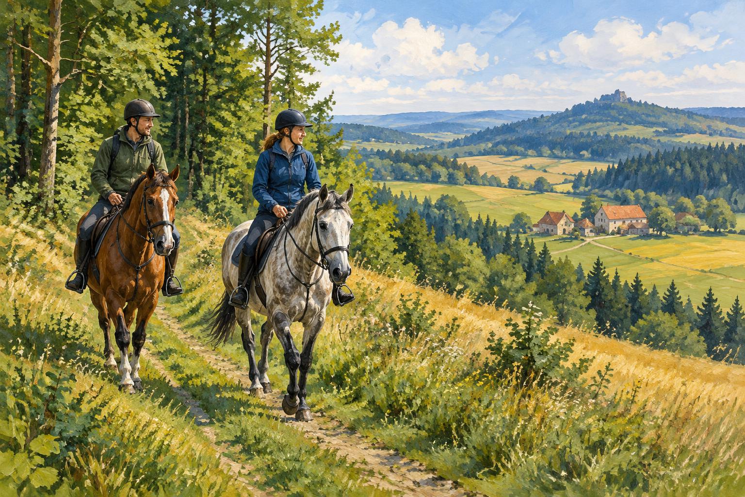 Průvodce hipostezkami: Jak naplánovat víkend v sedle napříč Českem